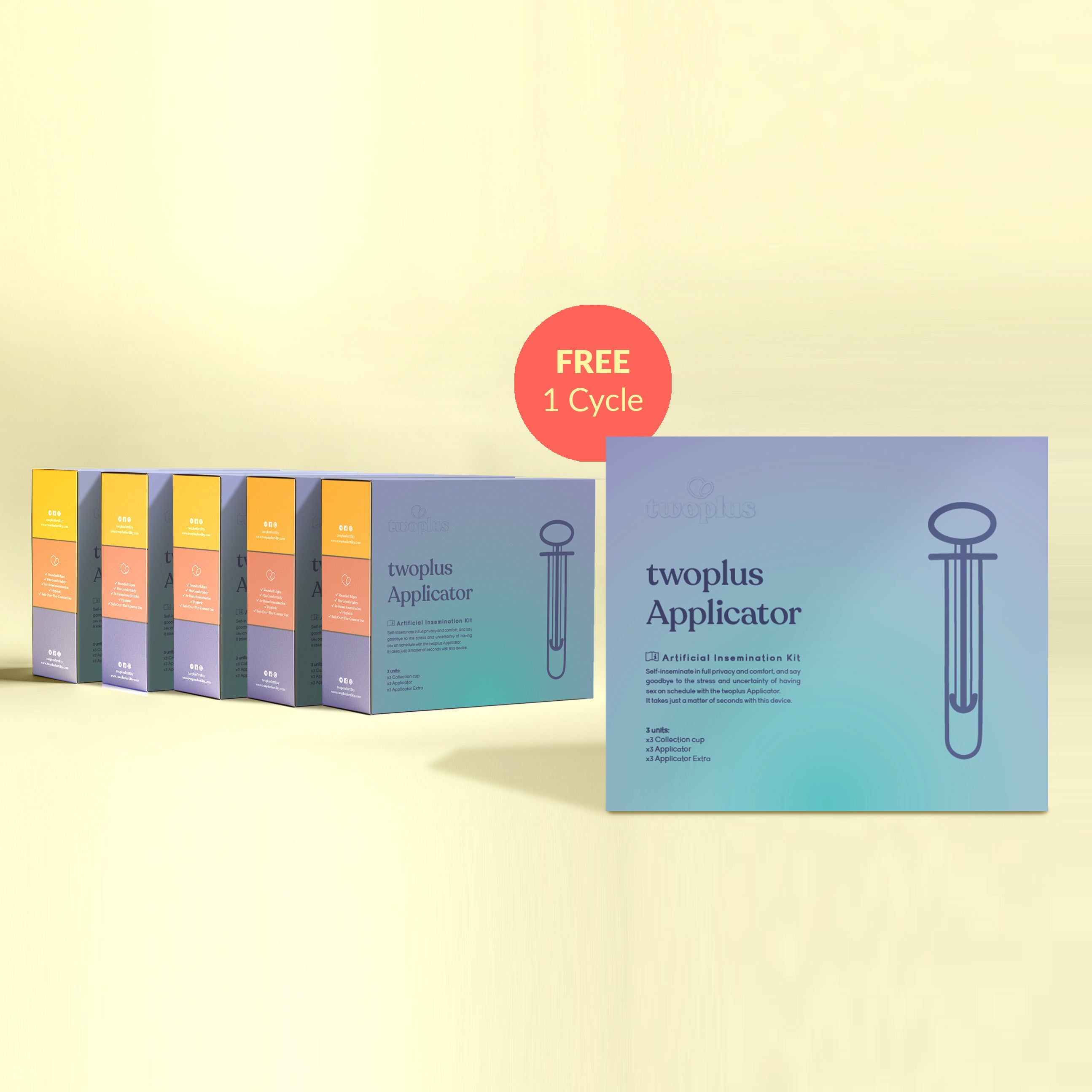 Limited Time Offer - Applicator 5 Cycles + Free Applicator 1 Cycle